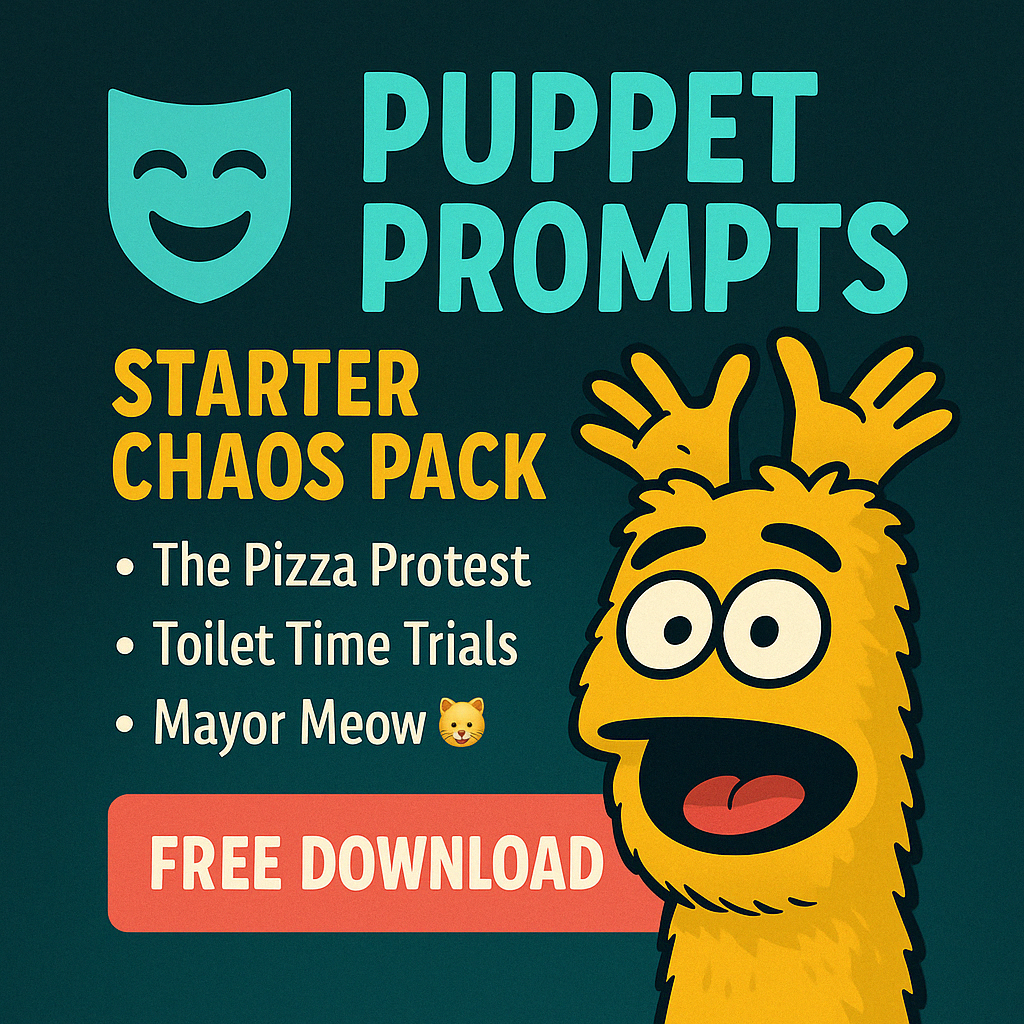 Free Starter Chaos Puppet Prompts Pack – intro puppet scripts